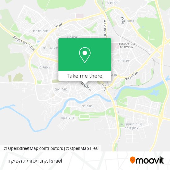 קונדיטורית הפיקוד map