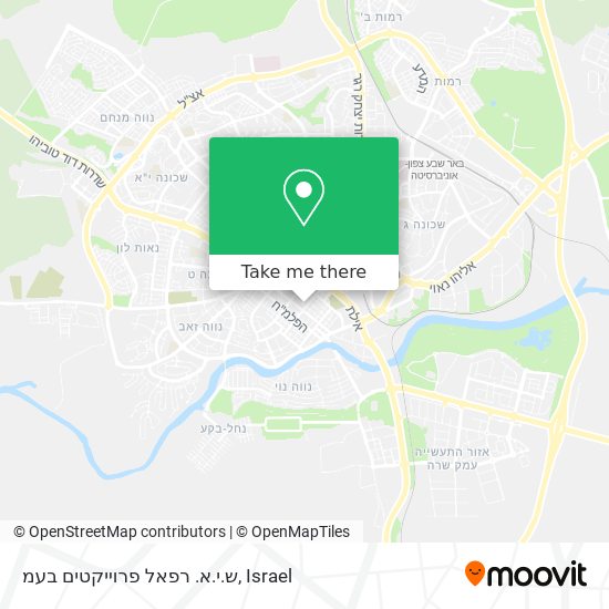 ש.י.א. רפאל פרוייקטים בעמ map