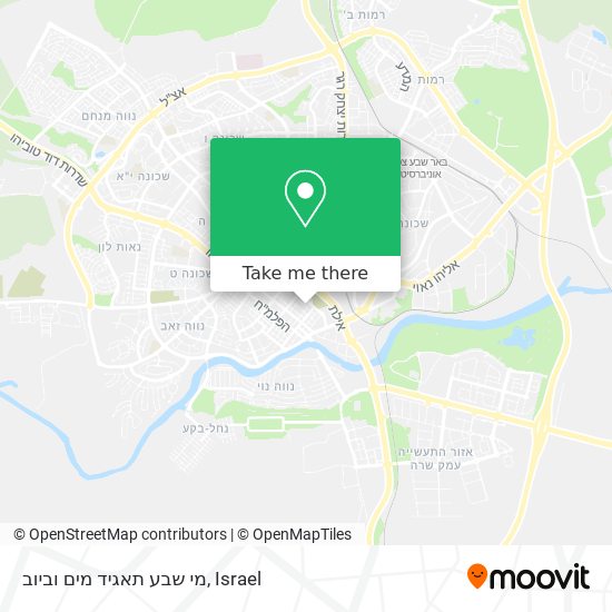 מי שבע תאגיד מים וביוב map