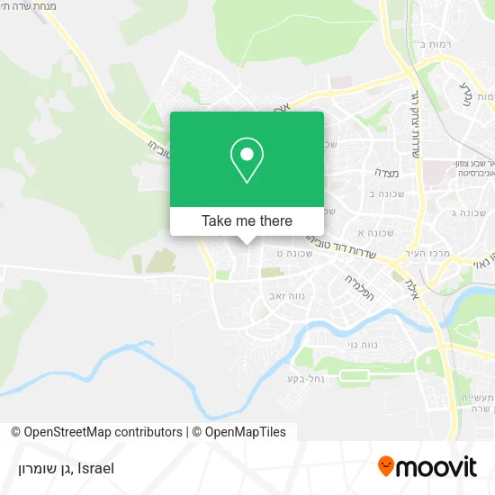 Карта גן שומרון