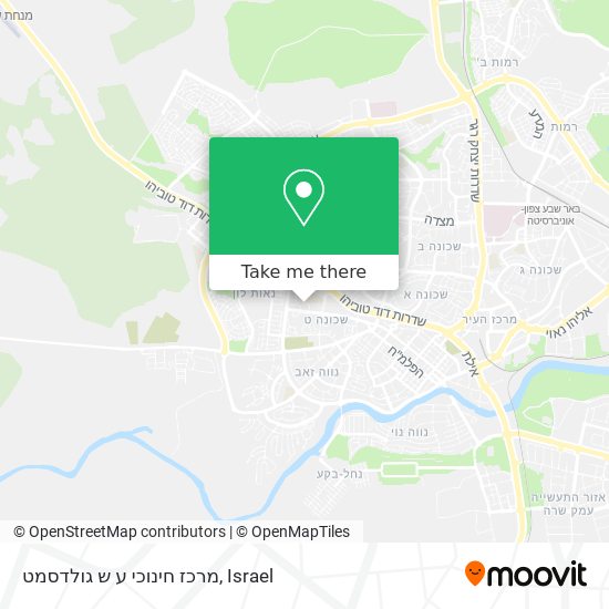 מרכז חינוכי ע ש גולדסמט map