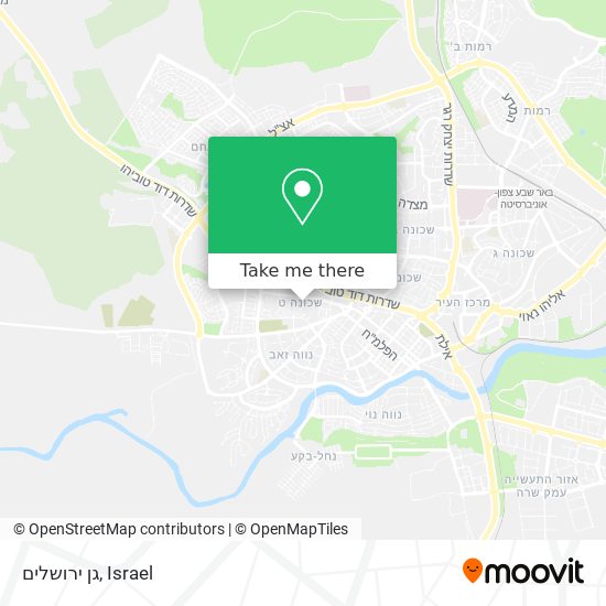 גן ירושלים map