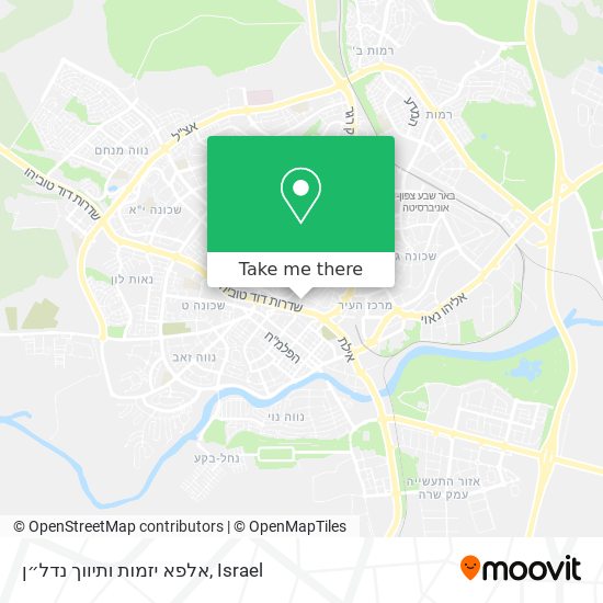 אלפא יזמות ותיווך נדל״ן map