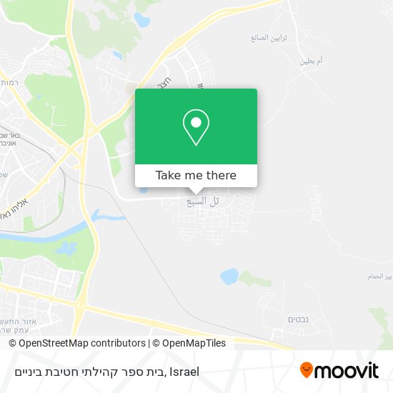 Карта בית ספר קהילתי חטיבת ביניים