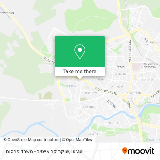 שוקר קריאייטיב - משרד פרסום map