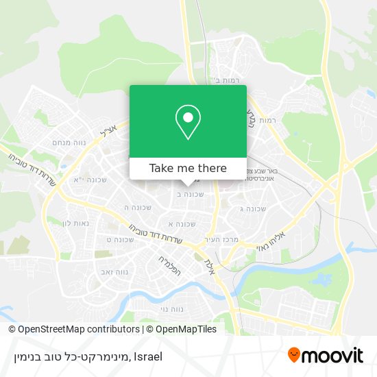 מינימרקט-כל טוב בנימין map