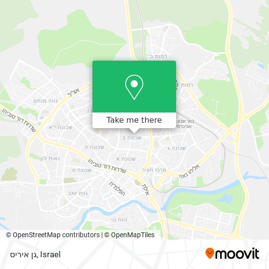 גן איריס map