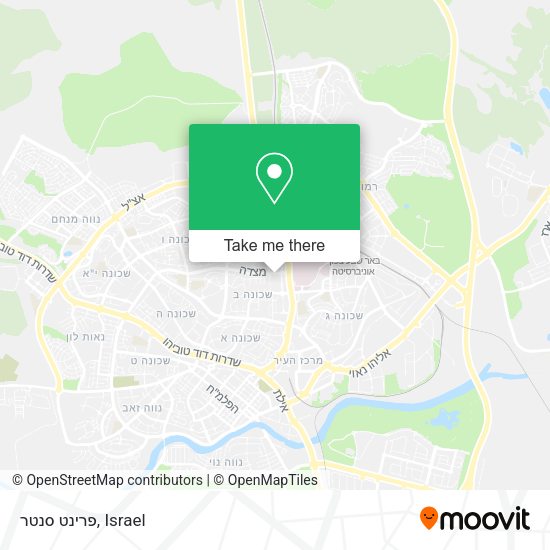 Карта פרינט סנטר