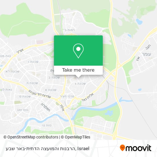 הרבנות והמועצה הדתית-באר שבע map