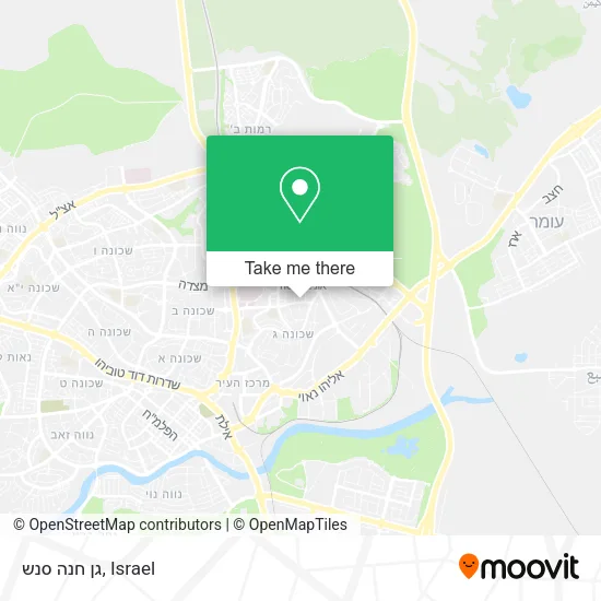 Карта גן חנה סנש