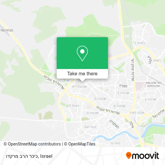 Карта כיכר הרב מרקדו
