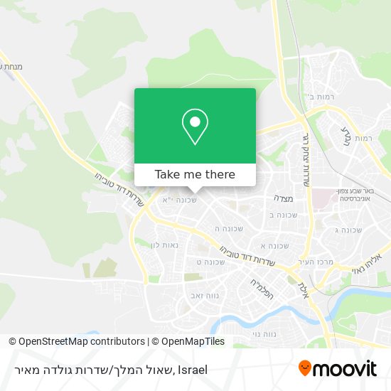 Карта שאול המלך/שדרות גולדה מאיר