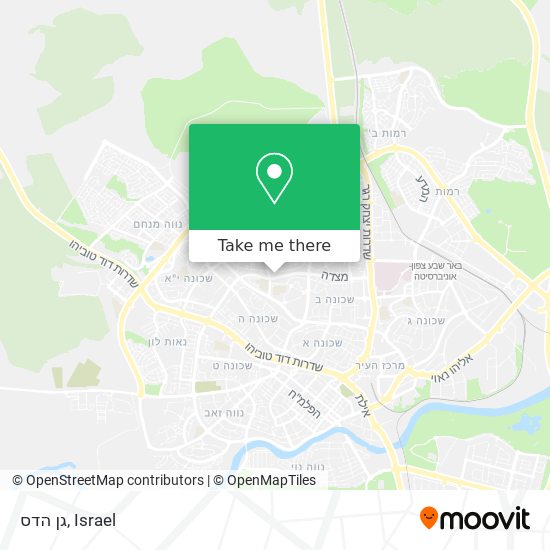 גן הדס map