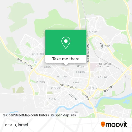 Карта גן הדס