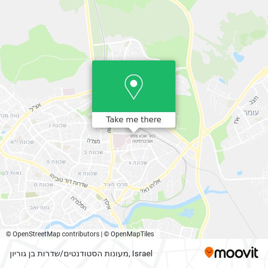 מעונות הסטודנטים / שדרות בן גוריון map