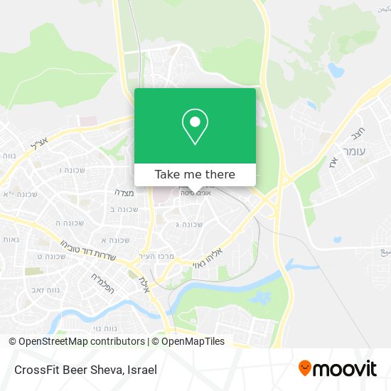 Карта CrossFit Beer Sheva