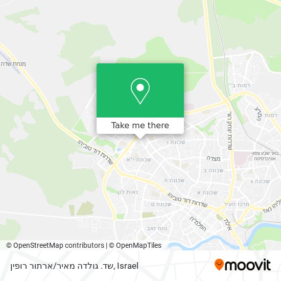 שד. גולדה מאיר/ארתור רופין map