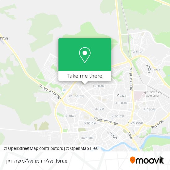 Карта אליהו מויאל/משה דיין