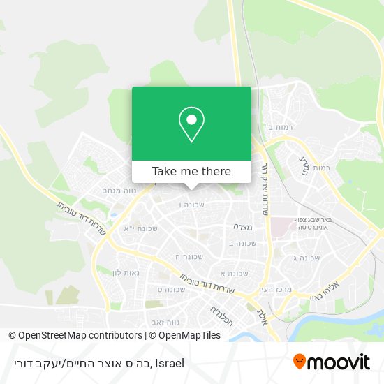 Карта בה ס אוצר החיים/יעקב דורי