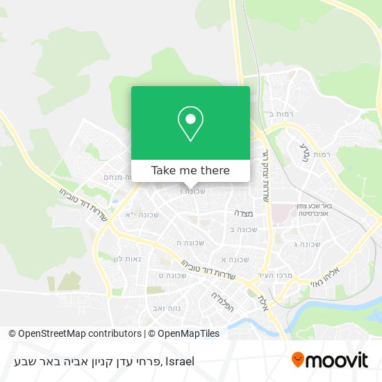 פרחי עדן קניון אביה באר שבע map