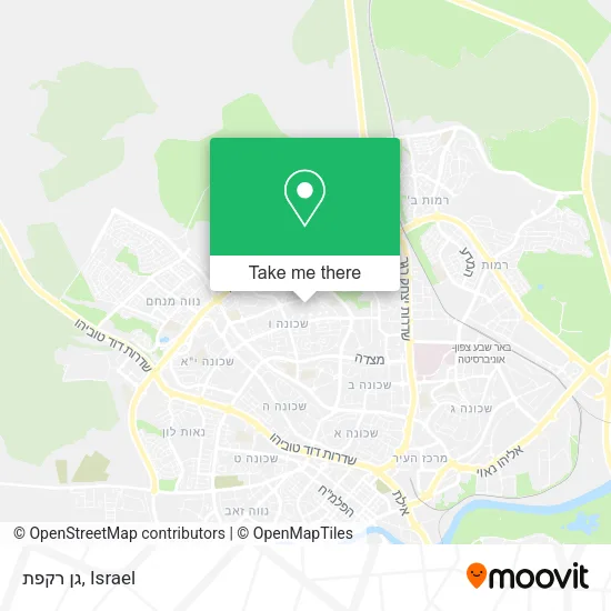 Карта גן רקפת