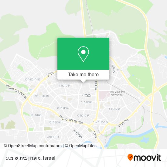 מועדון-בית ש.מ.ע map