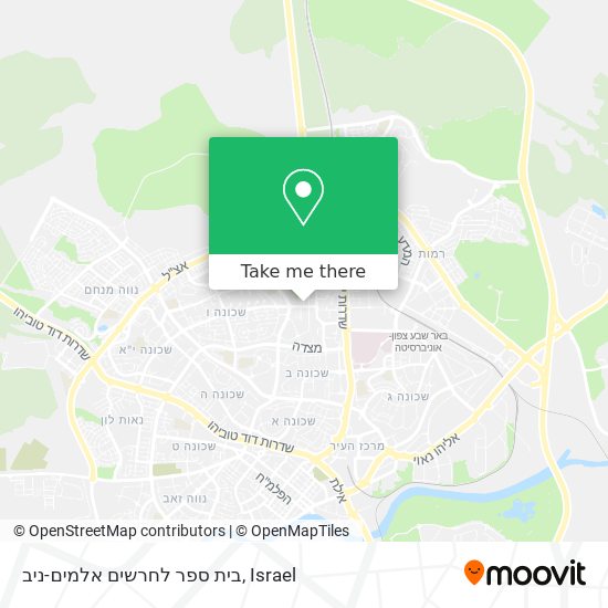 בית ספר לחרשים אלמים-ניב map