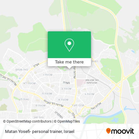 Matan Yosefi- personal trainer map