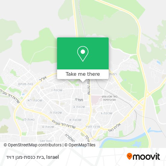 בית כנסת-מגן דויד map