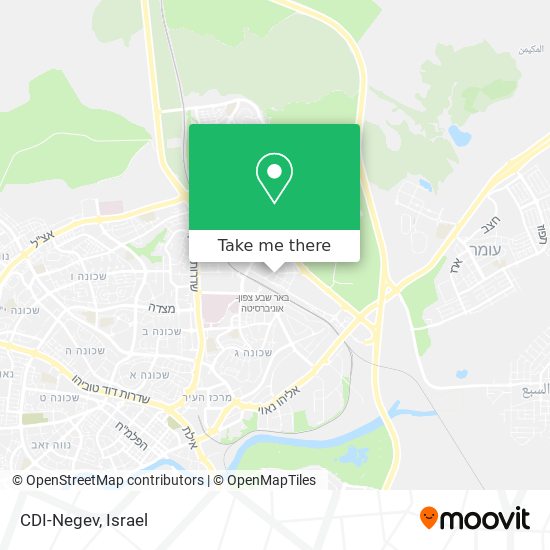 CDI-Negev map