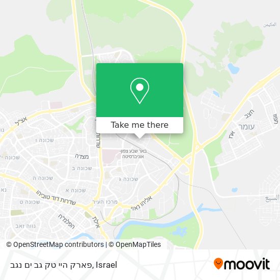 פארק היי טק גב ים נגב map