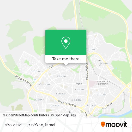 מכללת קיי - יהודה הלוי map