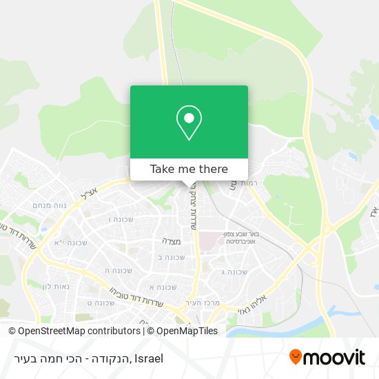 הנקודה - הכי חמה בעיר map