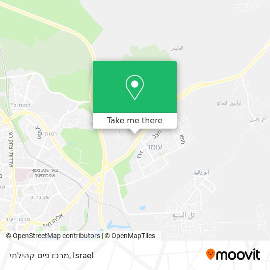 Карта מרכז פיס קהילתי