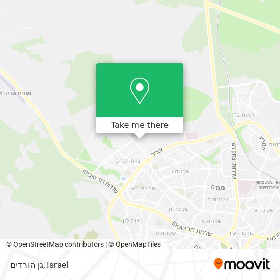 גן הורדים map