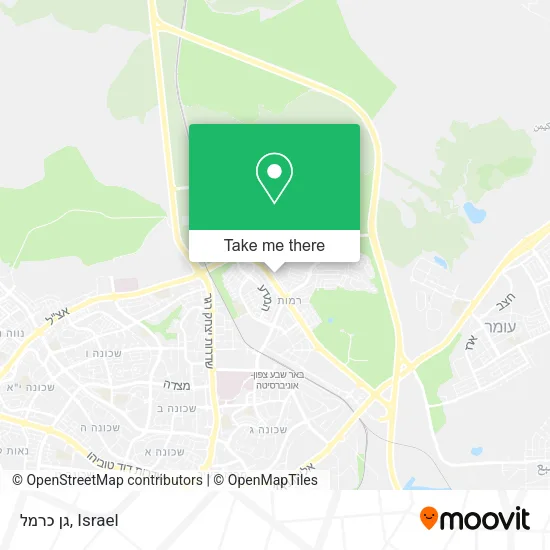 Карта גן כרמל