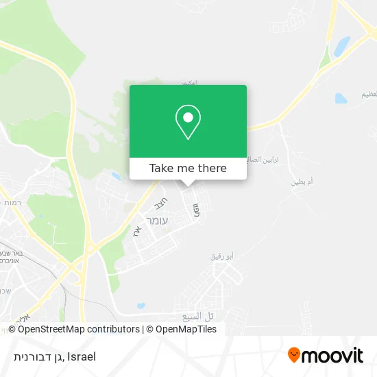 Карта גן דבורנית