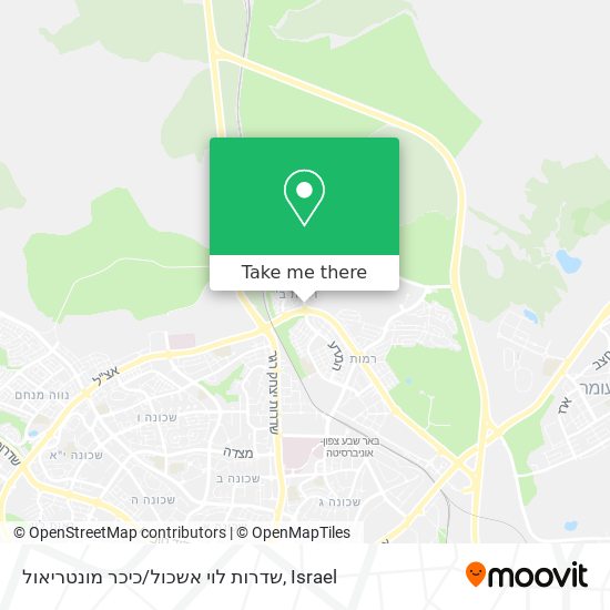 שדרות לוי אשכול/כיכר מונטריאול map