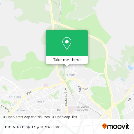 המקסיקני הערים התאומות map