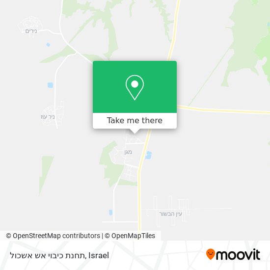 תחנת כיבוי אש אשכול map