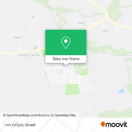 מעלות חיה map