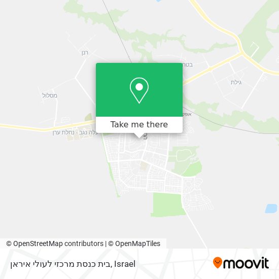 בית כנסת מרכזי לעולי איראן map