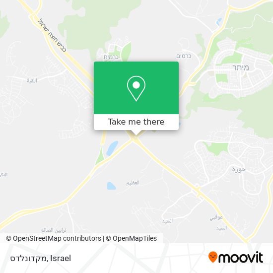 מקדונלדס map