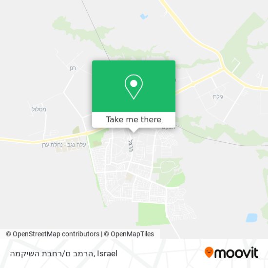 הרמב ם/רחבת השיקמה map