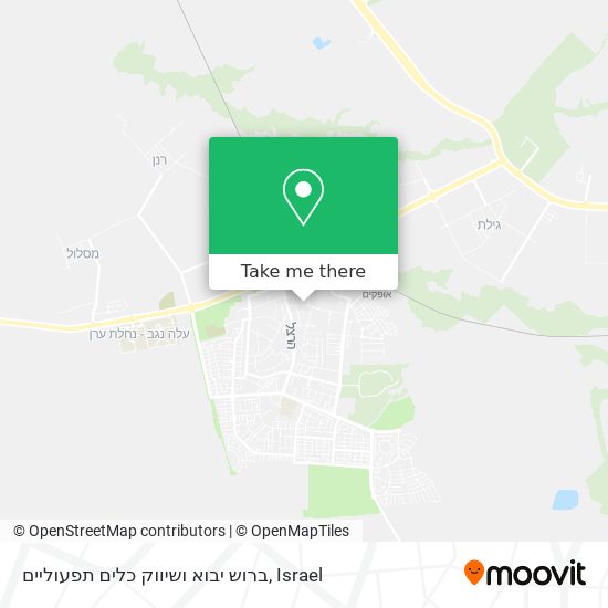 ברוש יבוא ושיווק כלים תפעוליים map