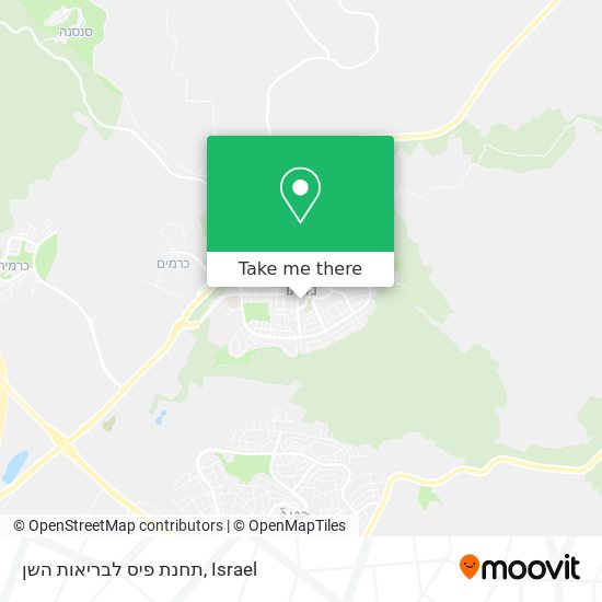 תחנת פיס לבריאות השן map