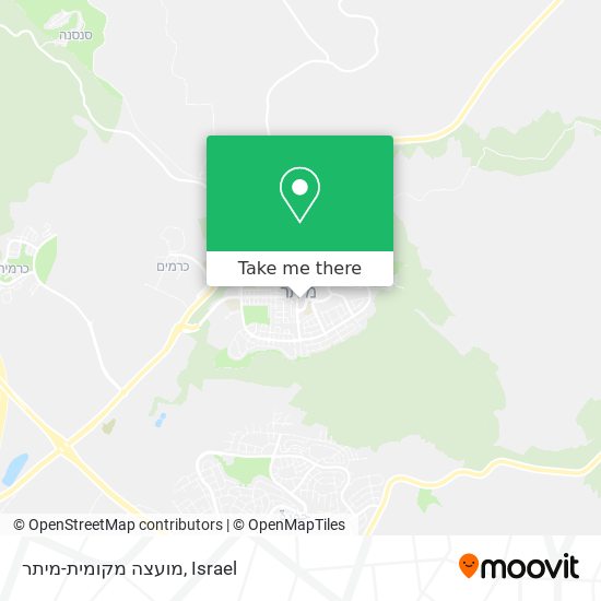 מועצה מקומית-מיתר map