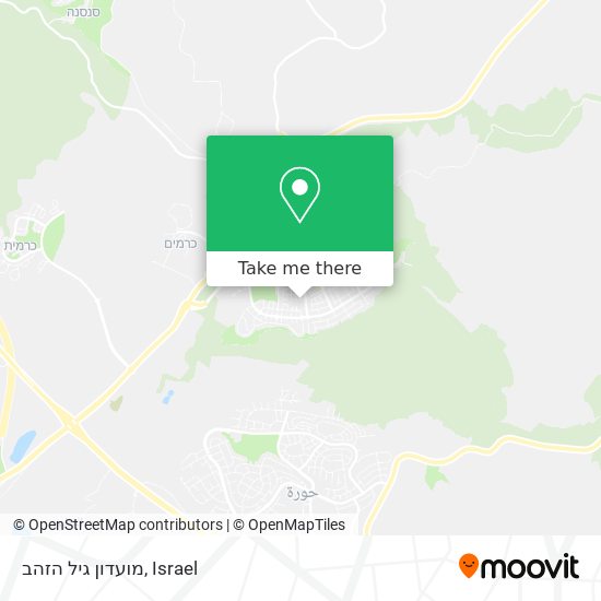 מועדון גיל הזהב map