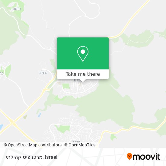 מרכז פיס קהילתי map