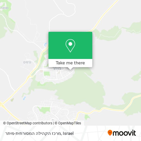 מרכז הקהילה המסורתית-מיתר map